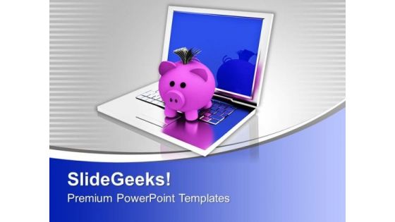 Conceptual Image Of Saving Online Banking PowerPoint Templates Ppt Backgrounds For Slides 0113 Conceptual Image Of Saving Online Banking PowerPoint Templates Ppt Backgrounds For Slides 0113