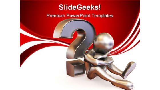 Confused Man Business PowerPoint Templates And PowerPoint Backgrounds 0711 Confused Man Business PowerPoint Templates And PowerPoint Backgrounds 0711