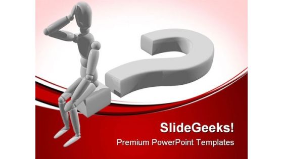 Confused Man Business PowerPoint Templates And PowerPoint Backgrounds 0811 Confused Man Business PowerPoint Templates And PowerPoint Backgrounds 0811