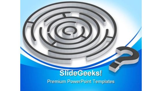 Confusion Maze Business PowerPoint Templates And PowerPoint Backgrounds 0811 Confusion Maze Business PowerPoint Templates And PowerPoint Backgrounds 0811
