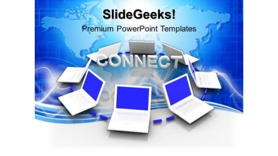 Connected White Computers Internet PowerPoint Templates And PowerPoint Themes 0912 Connected White Computers Internet PowerPoint Templates And PowerPoint Themes 0912