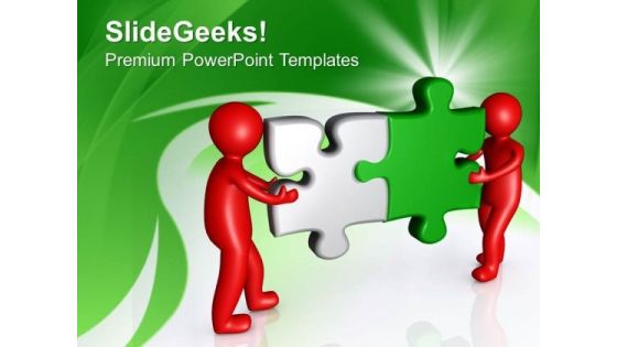 Connecting Jigsaw Puzzles Business Solution PowerPoint Templates Ppt Backgrounds For Slides 0613 Connecting Jigsaw Puzzles Business Solution PowerPoint Templates Ppt Backgrounds For Slides 0613