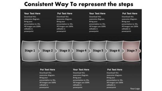 Consistent Way To Represent The Steps PowerPoint Flow Charts Templates Consistent Way To Represent The Steps PowerPoint Flow Charts Templates