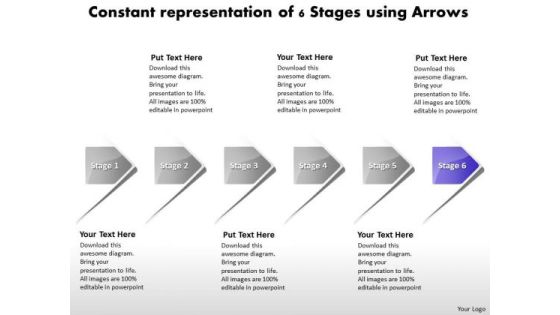 Constant Representation Of 6 Stages Using Arrows Manufacturing Process Diagram PowerPoint Templates Constant Representation Of 6 Stages Using Arrows Manufacturing Process Diagram PowerPoint Templates