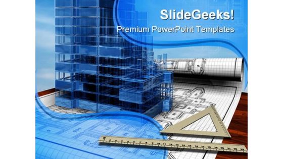 Construction Tools Industrial PowerPoint Template 0810 Construction Tools Industrial PowerPoint Template 0810