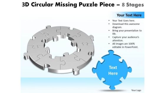 Consulting Diagram 3d Circular Missing Puzzle Piece 8 Stages Marketing Diagram Consulting Diagram 3d Circular Missing Puzzle Piece 8 Stages Marketing Diagram