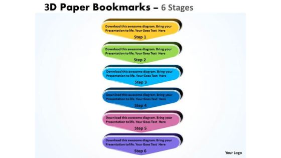 Consulting Diagram 3d Paper Bookmarks 6 Stages Business Diagram Consulting Diagram 3d Paper Bookmarks 6 Stages Business Diagram