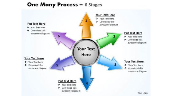 Consulting Diagram One Many Process 6 Step Business Framework Model Consulting Diagram One Many Process 6 Step Business Framework Model