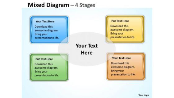 Consulting Diagram Square Mixed Diagram For Business Marketing Diagram