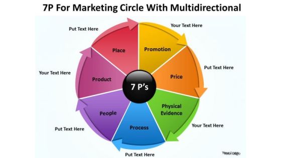 Consulting PowerPoint Template For Marketing Circle With Multidirectional Ppt Slides Consulting PowerPoint Template For Marketing Circle With Multidirectional Ppt Slides