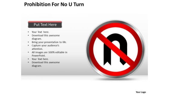 Consulting PowerPoint Template Prohibition For No Turn Ppt Slides