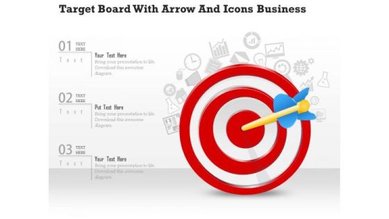 Consulting Slides Target Board With Arrow And Icons Business Presentation Consulting Slides Target Board With Arrow And Icons Business Presentation