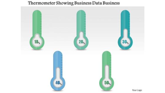 Consulting Slides Thermometer Showing Business Data Business Presentation Consulting Slides Thermometer Showing Business Data Business Presentation