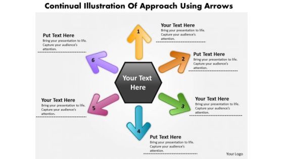 Continual Illustration Of 6 Approach Using Arrows Pie Diagram PowerPoint Templates Continual Illustration Of 6 Approach Using Arrows Pie Diagram PowerPoint Templates