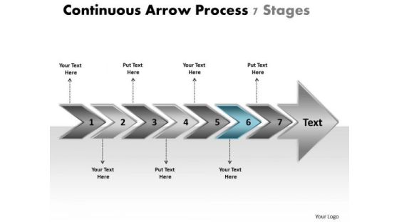 Continuous Arrow Process 7 Stages Manufacturing Flow Chart Symbols PowerPoint Slides Continuous Arrow Process 7 Stages Manufacturing Flow Chart Symbols PowerPoint Slides