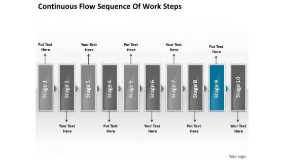 Continuous Flow Sequence Of Work Steps Business Chart For Process PowerPoint Slides Continuous Flow Sequence Of Work Steps Business Chart For Process PowerPoint Slides