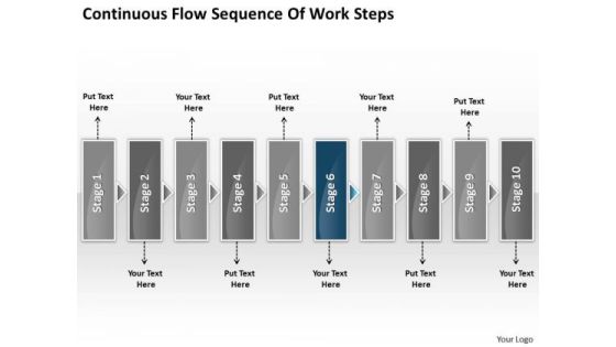 Continuous Flow Sequence Of Work Steps Chart Electrical Design PowerPoint Slides Continuous Flow Sequence Of Work Steps Chart Electrical Design PowerPoint Slides