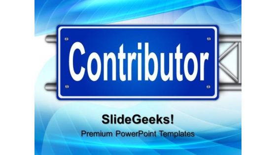 Contributor Metaphor PowerPoint Templates And PowerPoint Themes 0612 Contributor Metaphor PowerPoint Templates And PowerPoint Themes 0612