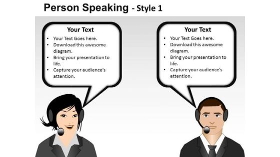 Conversation Person Speaking 1 PowerPoint Slides And Ppt Diagram Templates