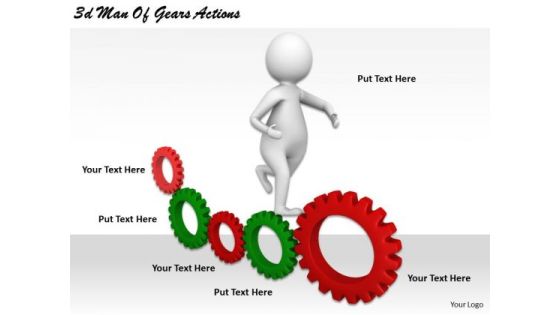 Corporate Business Strategy 3d Man Of Gears Actions Concept Statement Corporate Business Strategy 3d Man Of Gears Actions Concept Statement