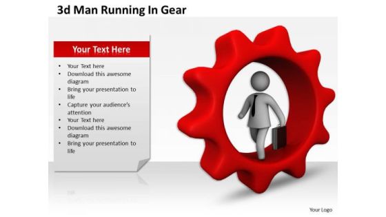 Corporate Business Strategy 3d Man Running Gear Adaptable Concepts Corporate Business Strategy 3d Man Running Gear Adaptable Concepts