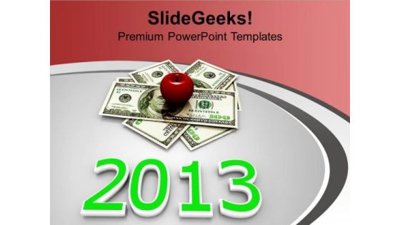 Cost Of Health Or Education Apple And Money PowerPoint Templates Ppt Backgrounds For Slides 1112