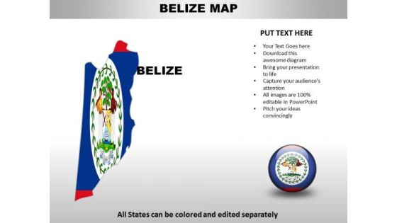 Country PowerPoint Maps Belize