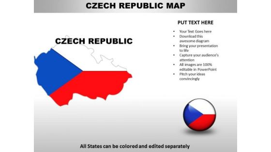 Country PowerPoint Maps Czech Republic