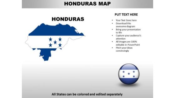 Country PowerPoint Maps Honduras
