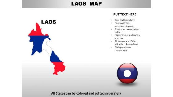 Country PowerPoint Maps Laos