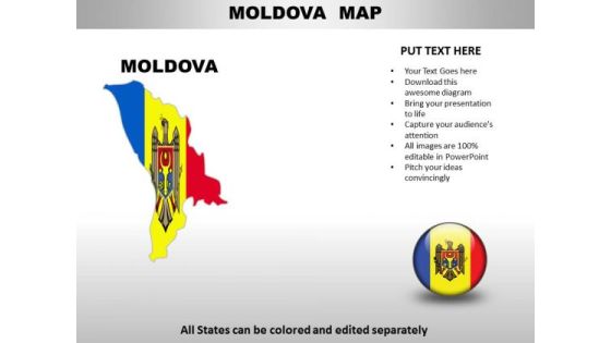 Country PowerPoint Maps Moldove