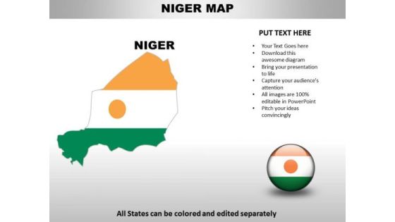 Country PowerPoint Maps Niger