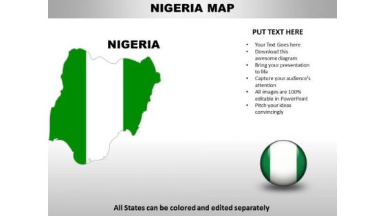 Country PowerPoint Maps Nigeria