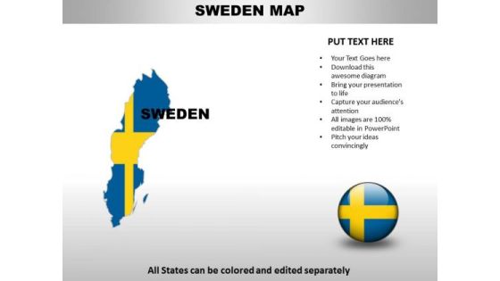 Country PowerPoint Maps Sweden