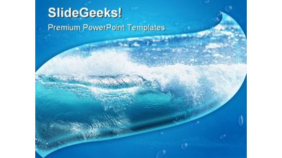 Crashing Waves Nature PowerPoint Themes And PowerPoint Slides 0611 Crashing Waves Nature PowerPoint Themes And PowerPoint Slides 0611