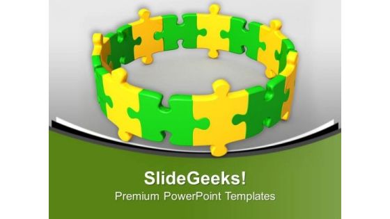 Create A Circle For Business Growth PowerPoint Templates Ppt Backgrounds For Slides 0513