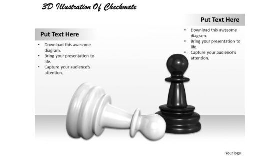 Creative Marketing Concepts 3d Illustration Of Checkmate Business Clipart Images
