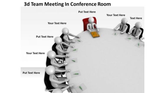 Creative Marketing Concepts 3d Team Meeting Conference Room Character Creative Marketing Concepts 3d Team Meeting Conference Room Character