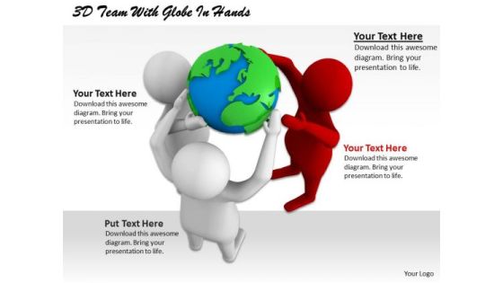 Creative Marketing Concepts 3d Team With Globe Hands Adaptable Business Creative Marketing Concepts 3d Team With Globe Hands Adaptable Business