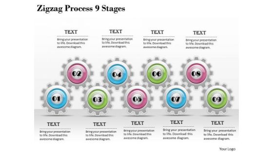 Creative Marketing Concepts Zigzag Process 9 Stages Strategies Ppt Slide Creative Marketing Concepts Zigzag Process 9 Stages Strategies Ppt Slide