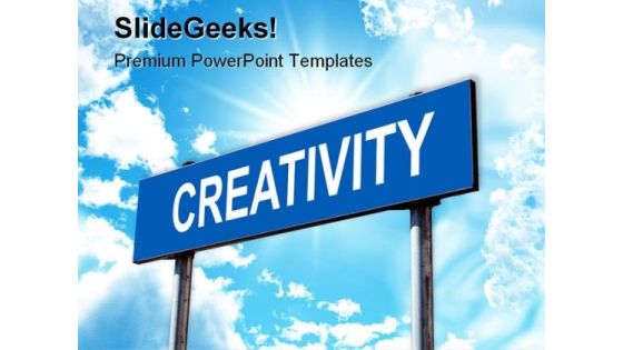 Creativity Signpost Business PowerPoint Templates And PowerPoint Backgrounds 0611 Creativity Signpost Business PowerPoint Templates And PowerPoint Backgrounds 0611