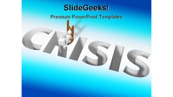 Crisis Business PowerPoint Backgrounds And Templates 1210