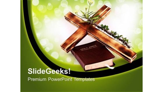 Cross And Bible Christianity Religion PowerPoint Templates And PowerPoint Themes 0712 Cross And Bible Christianity Religion PowerPoint Templates And PowerPoint Themes 0712