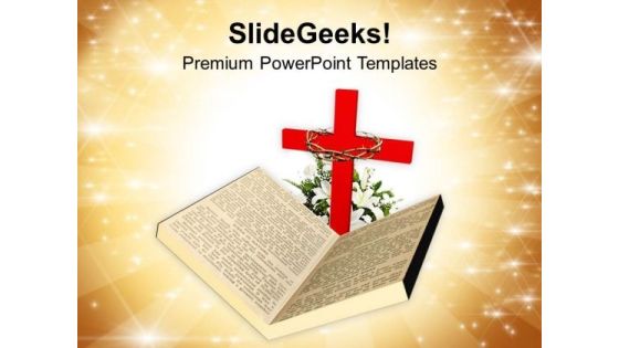 Cross Is The Mythological Symbol Of Christians PowerPoint Templates Ppt Backgrounds For Slides 0513 Cross Is The Mythological Symbol Of Christians PowerPoint Templates Ppt Backgrounds For Slides 0513