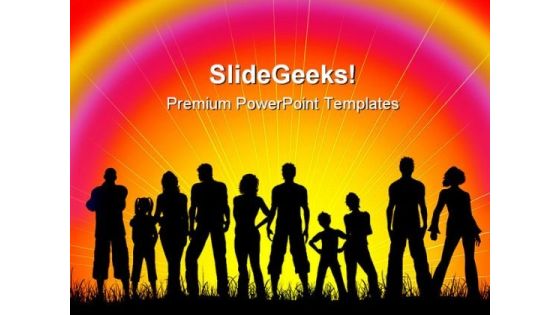 Crowd Of People PowerPoint Backgrounds And Templates 0111 Crowd Of People PowerPoint Backgrounds And Templates 0111
