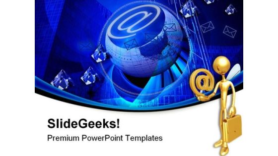 Crystal Clear Internet Technology PowerPoint Themes And PowerPoint Slides 0611
