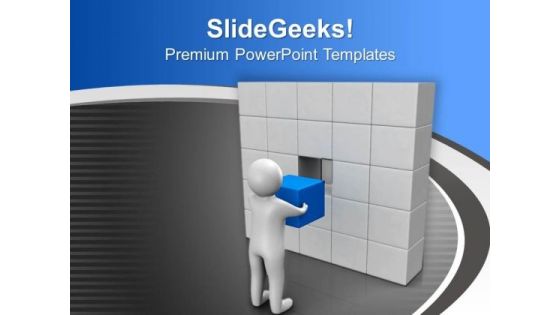 Cube Fix In Solving A Problem PowerPoint Templates Ppt Backgrounds For Slides 0713