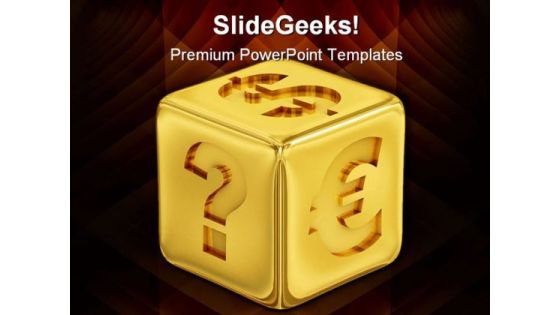 Cube With Currency Finance PowerPoint Templates And PowerPoint Backgrounds 0211 Cube With Currency Finance PowerPoint Templates And PowerPoint Backgrounds 0211