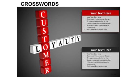 Customer Loyalty Crosswords PowerPoint Templates Customer Loyalty Crosswords PowerPoint Templates