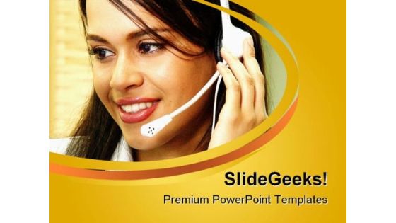 Customer Service Operator Business PowerPoint Templates And PowerPoint Backgrounds 0811 Customer Service Operator Business PowerPoint Templates And PowerPoint Backgrounds 0811